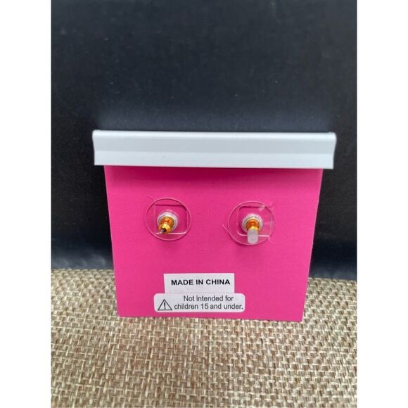 NEW Betsey Johnson Gold & Gunmetal Tone Pave Crystal Skeleton King Stud Earrings - Picture 2 of 5